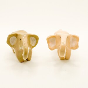 Handmade ceramic elephants, elephant nursery decor, elephant figurine