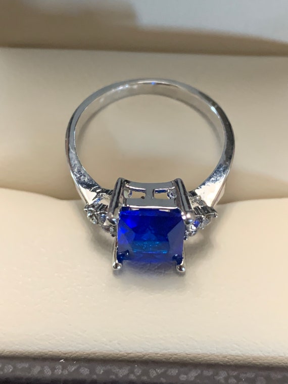 Dazzling Blue Crystal Ring - image 2