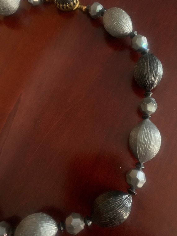 Austrian Necklace in Black and Gray - image 2