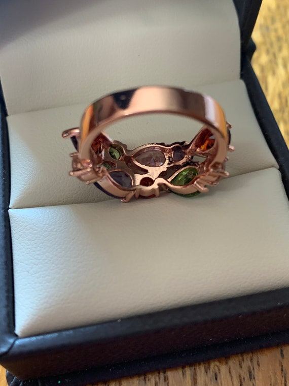 Teardrop Crystals Multicolors Ring - image 7