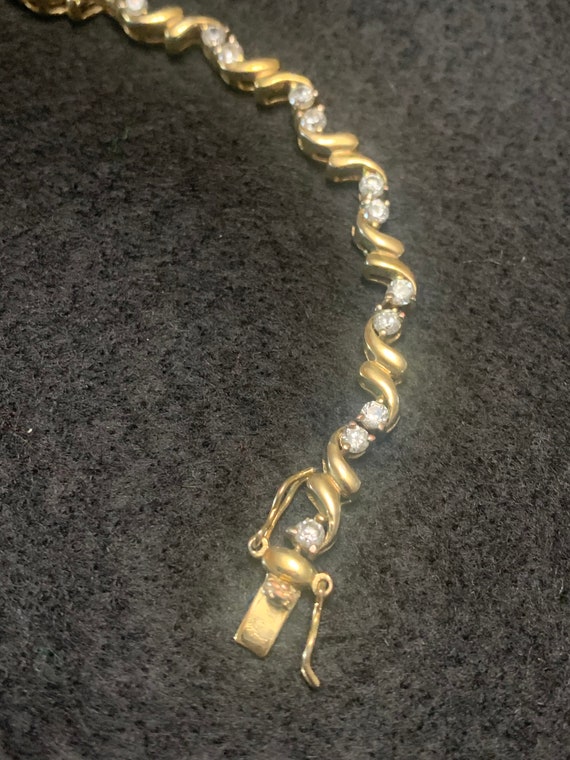 Gold with Crystals Bracelet - image 2