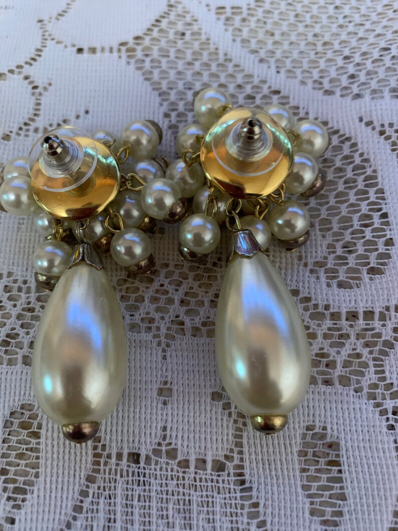 Cha-Cha Vintage Pearl Earrings