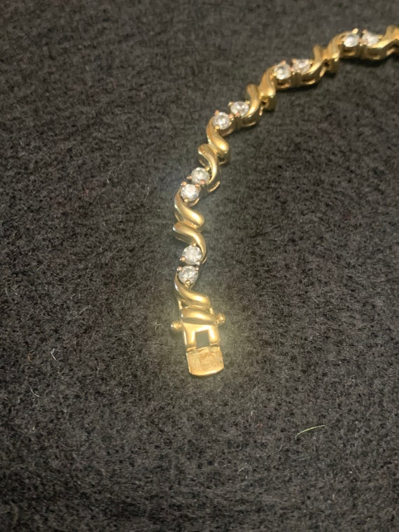 Gold with Crystals Bracelet - image 10