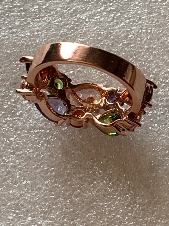 Teardrop Crystals Multicolors Ring - image 8
