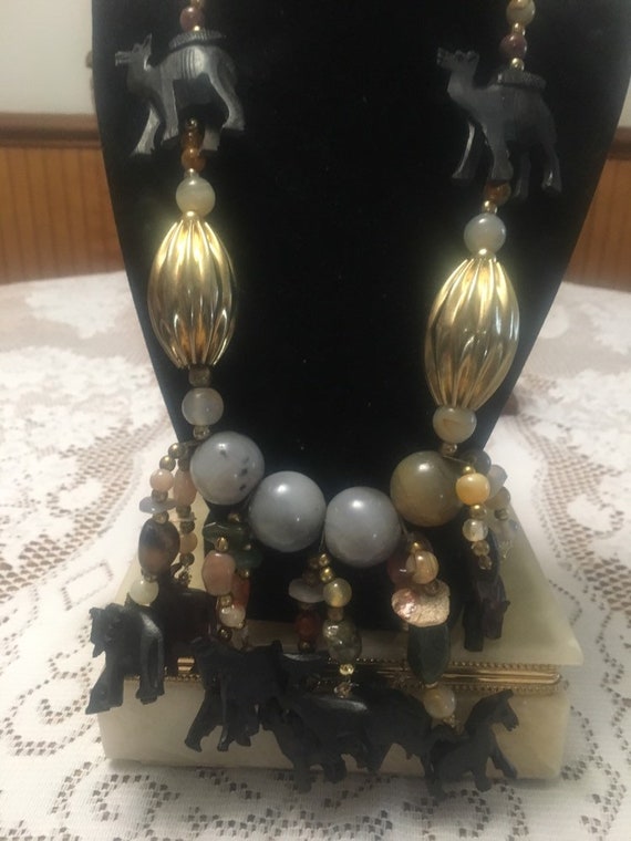 Semi Precious Stones Necklace; BoHo Style -Free S… - image 5