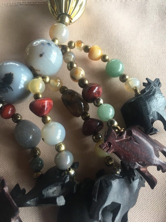 Semi Precious Stones Necklace; BoHo Style -Free S… - image 9