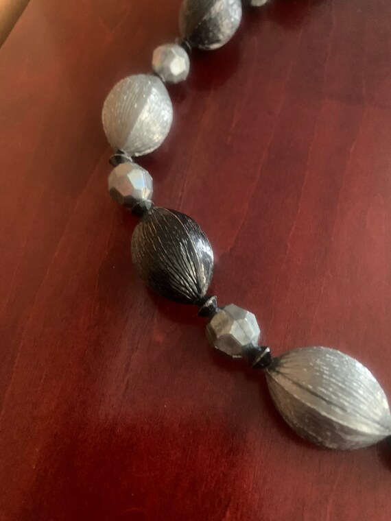 Austrian Necklace in Black and Gray - image 9
