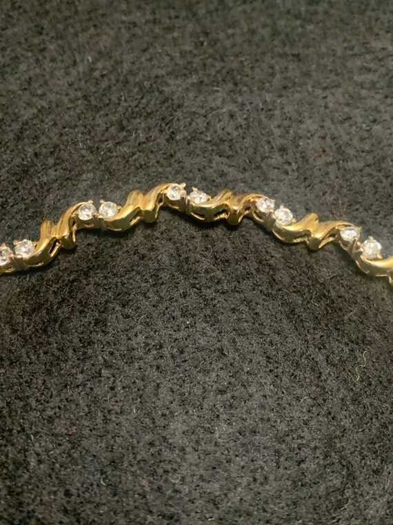 Gold with Crystals Bracelet - image 3