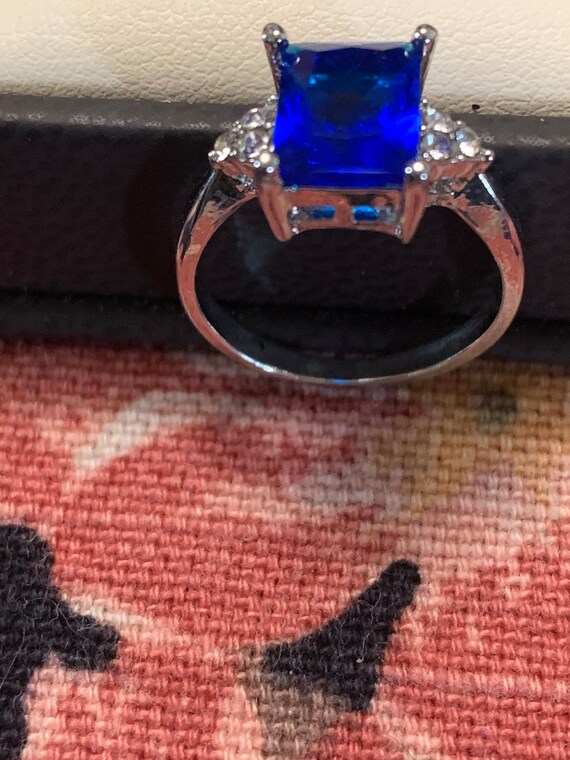 Dazzling Blue Crystal Ring - image 6