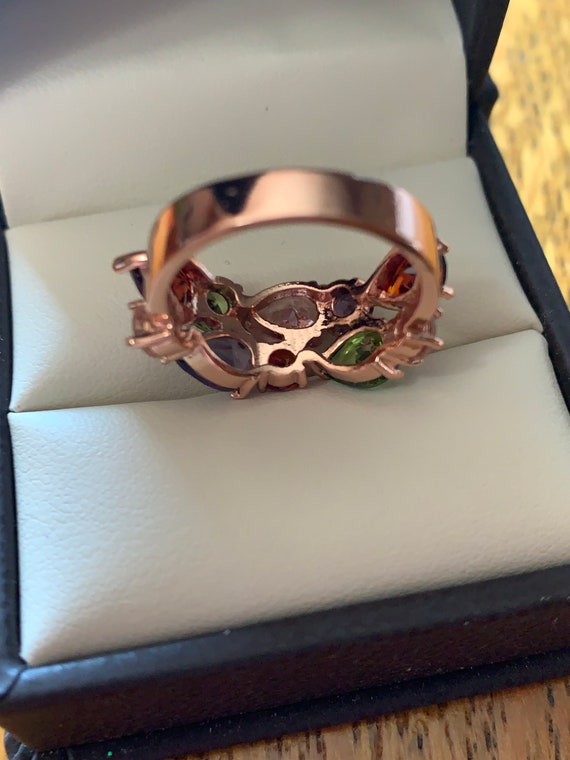 Teardrop Crystals Multicolors Ring - image 4