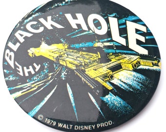 Button Pin Badge 1.5/" Fun Space BLACK HOLES SUCK