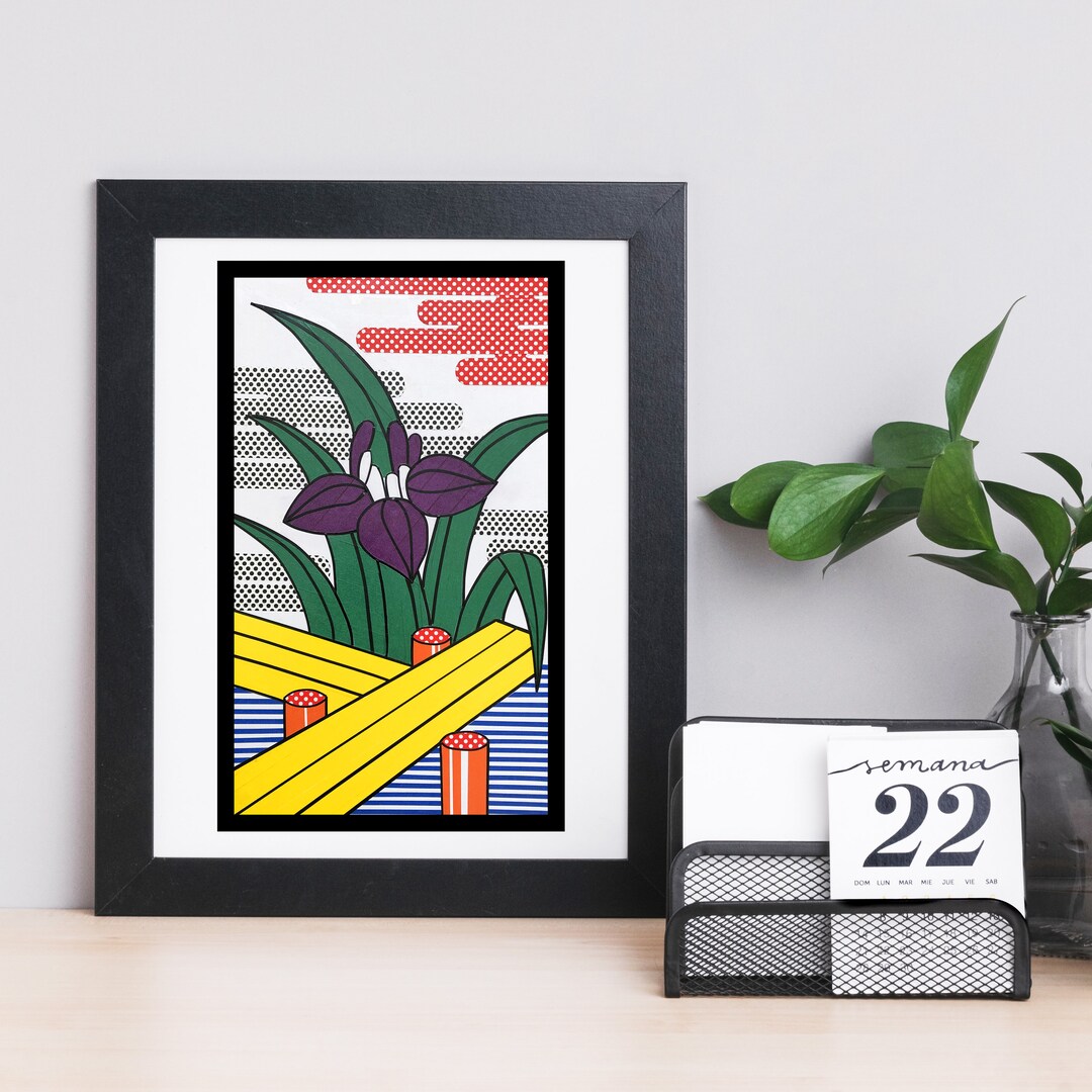 Hanafuda Card Print: Japanese Pop Art Flowers (unframed) - Etsy