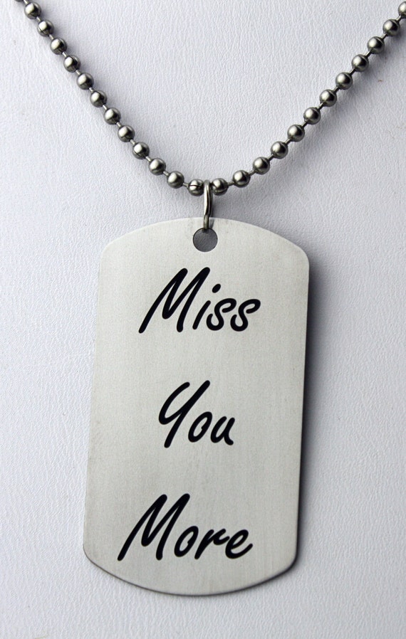 Personalized Necklace Gift for Boyfriend Custom Message or Etsy