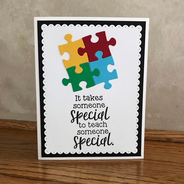 Teacher Appreciation-Thank You Card-Special Ed Thank You-Teacher Gratitude-Autism Card- Special Needs Teacher-Special Needs Thank You-Autism