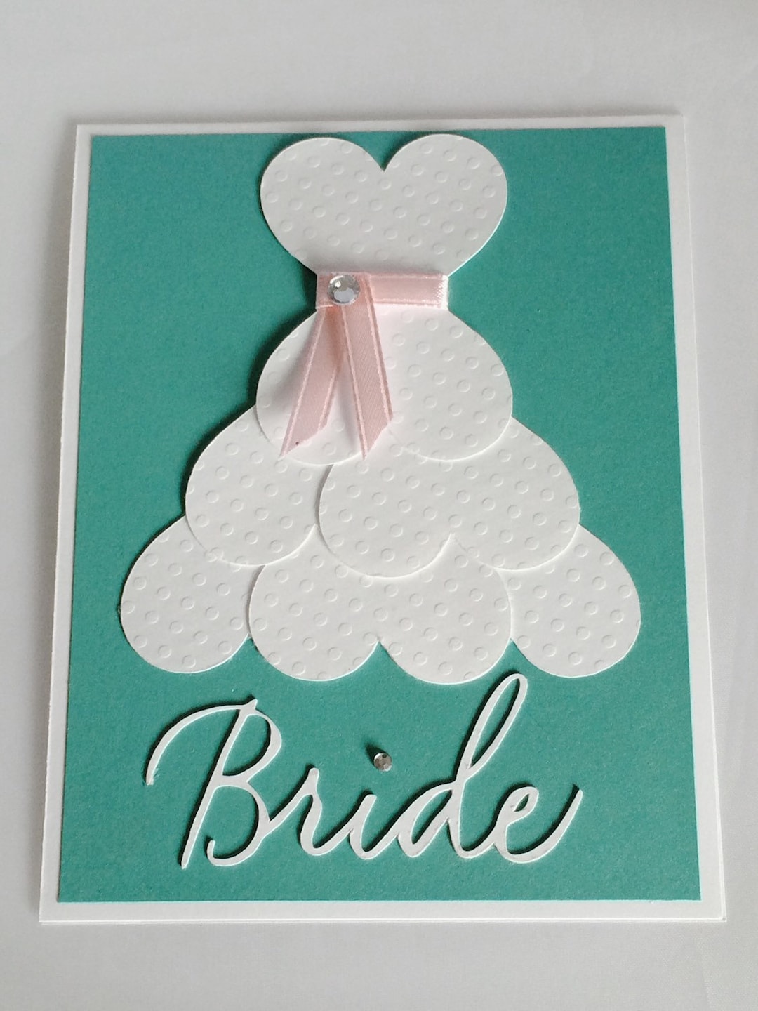 Bridal Shower Card Wedding Dress Cardbride to Be Cardbridal Dress
