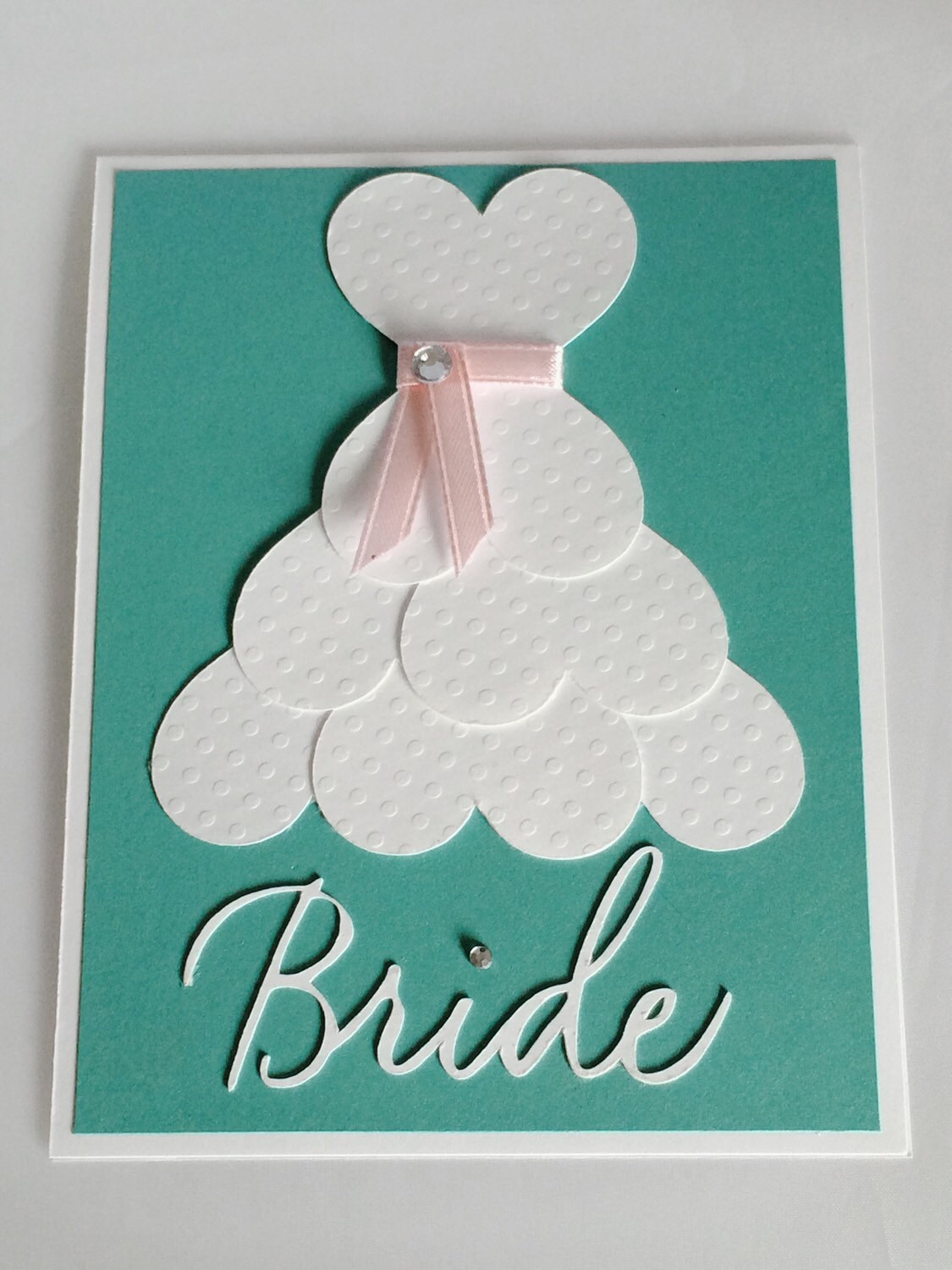 Bridal Shower Card- Wedding Dress Card-Bride to Be Card-Bridal Dress Card-Wedding Shower Card-Blank Bridal Shower Card-Bride