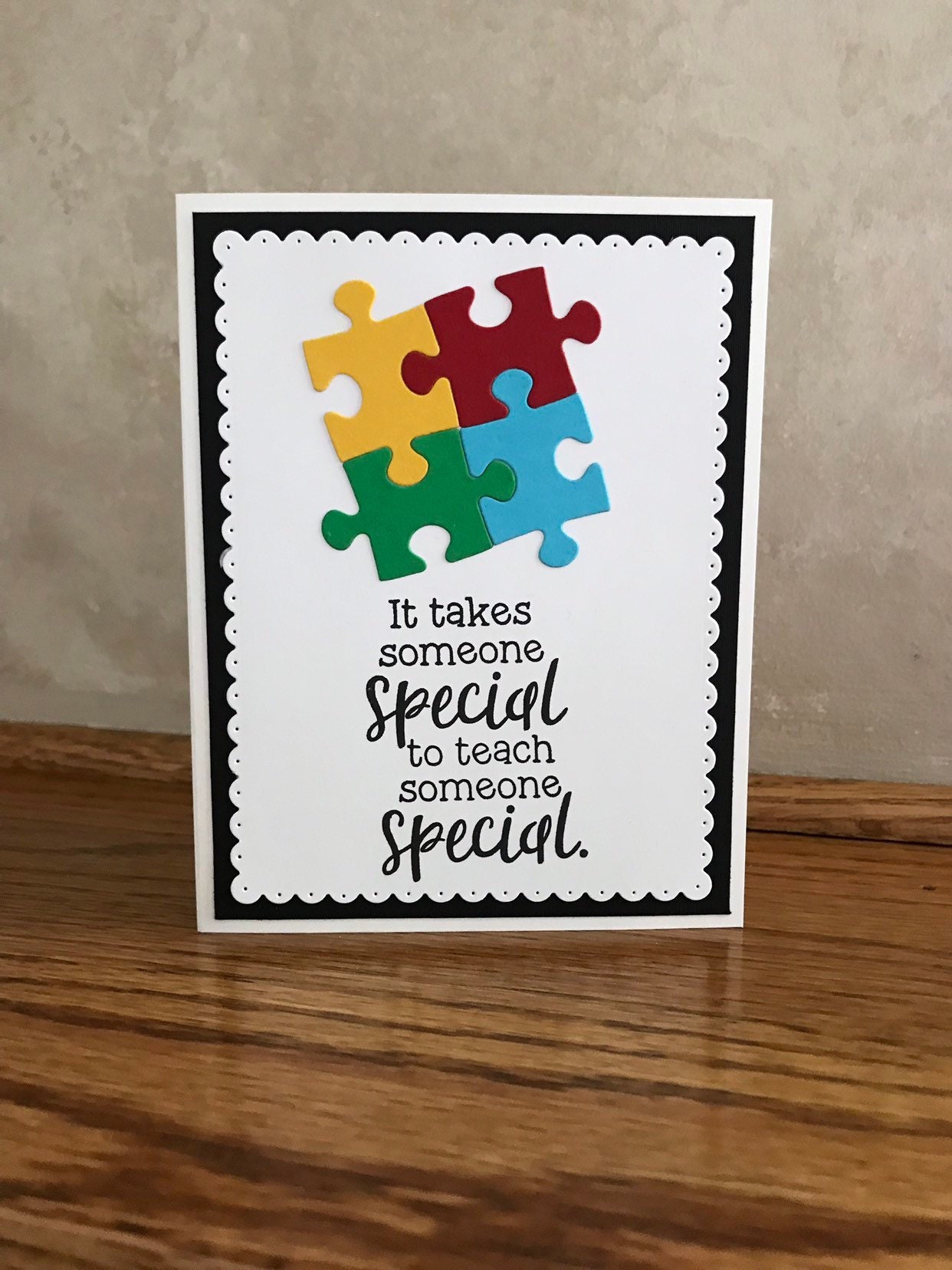 Puzzle Asd Takes Someone Special Thank You Teacher Gift Acrylic