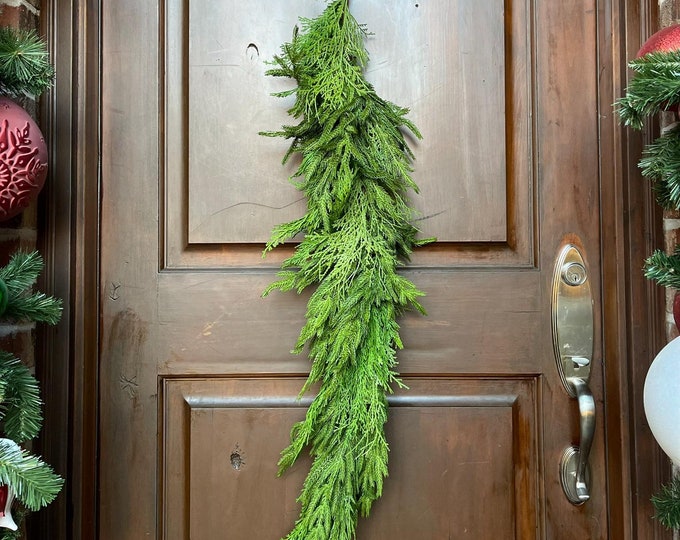48" Norfolk Cypress Garland – Lifelike Artificial Christmas Greenery Garland for Holiday Decor