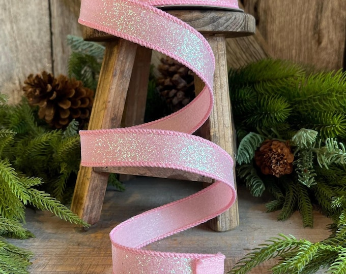 1" Pink Sugar Frost Ribbon, Farrisilk Ribbon,  Pink Ribbon, Candy Theme Ribbon, Designer Ribbon, Pink Ribbon, RS127-14