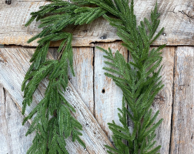 6' Norfolk Real Touch Garland, Pine Greenery, Artificial Christmas Garland, Holiday Garland, Pine Garland