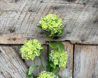 32" Green Snowball Hydrangea Spray, Artificial Hydrangea Florals, Green Hydrangea Spray, Snowball Hyndrangeas, 79421