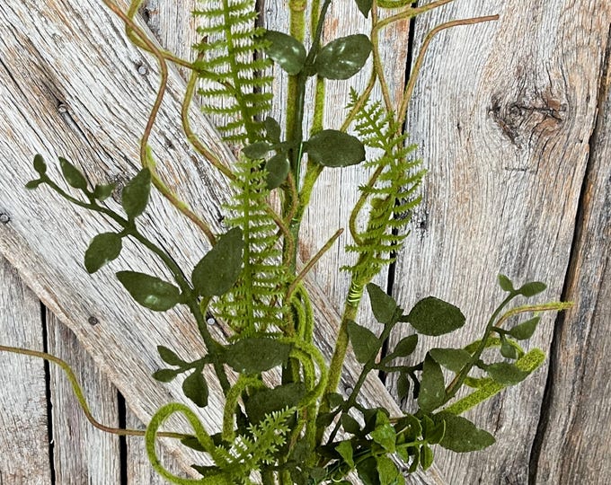 28" Moss Flocked Mixed greenery bush, wreath supply, home decor, greenery, 62077SP28