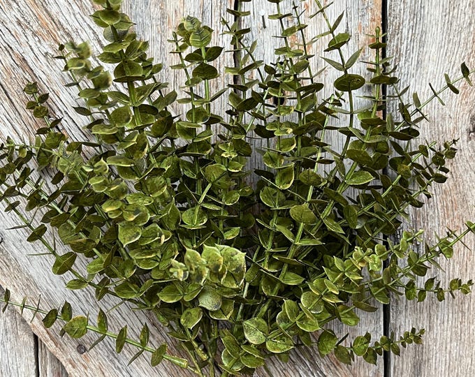18" Eucalyptus Bush, Christmas Eucalyptus Bush, Fall Eucalyptus Bush, Moss Green Eucalyptus, Greenery Bush, 84676-GN