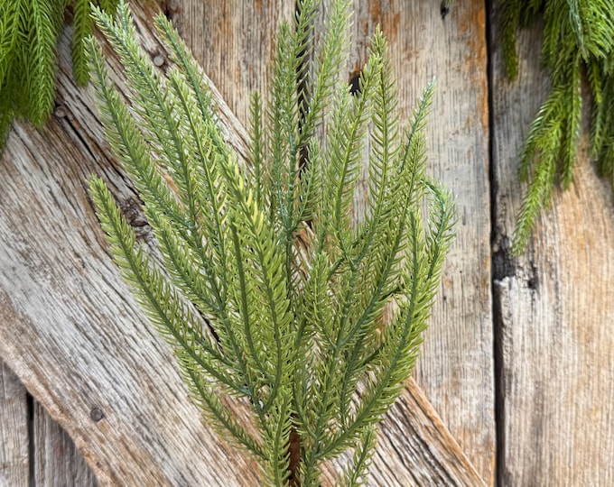 23" Norfolk Pine Plastic Pick, Christmas Greenery