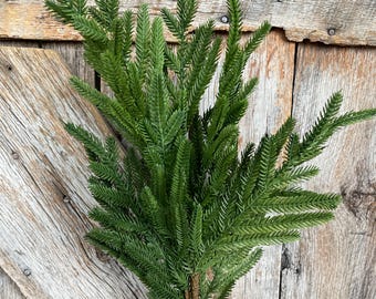 27" Norfolk Pine Spray, Real Touch Norfold Pine, Artificial Pine Spray, Christmas Greenery, Pine Spray, Artificial Greenery, 84371