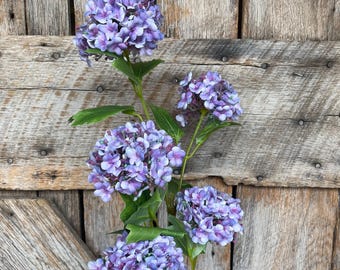 32" Purple Snowball Hydrangea Spray, Artificial Hydrangea Florals, Purple Hydrangea Spray, Snowball Hyndrangeas, 79424