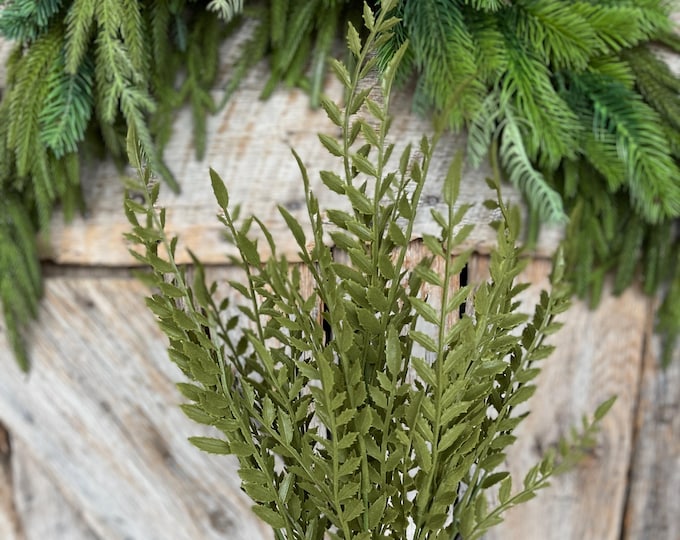 23" Moss Flocked Mixed greenery bush, greenery bush, spring greenery, artificial greenery bush, dark moss greenery, flocked greenery,13626GN