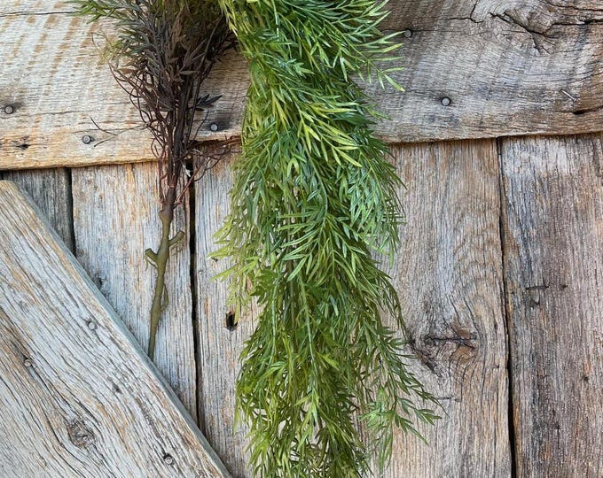 42" Hanging Greenery Bush, Plastic Greenery Bush, Artificial Greenery Bush, 15751