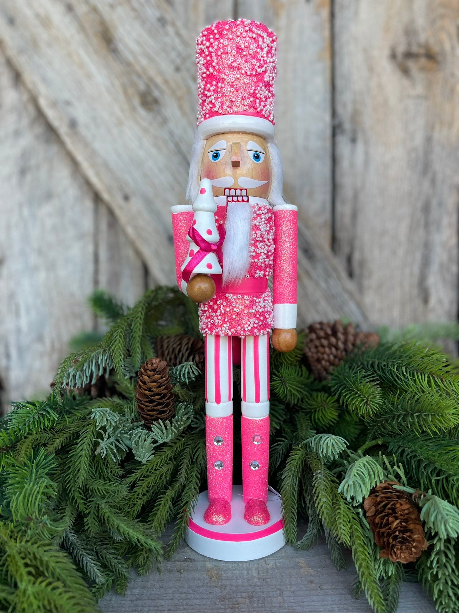 15.5 Pink Nutcracker Christmas nutcracker Sprinkle nutcracker nutcracker nutcracker table top decor Pinkmas 4422827