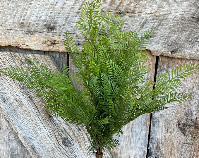 18" Real Touch Fern Bush Greenery, UV PRotected Fern Bush, Greenery Bush, Plastic Greenery Bush, 84821-UV