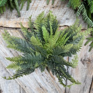 16&quot; Fern greenery bush, MIxed Greenery Bush, Everyday bush, fern bush, craft supply, wreath supply, home decor, greenery, floral bush
