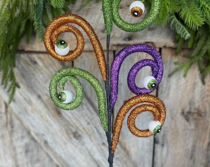 28" Halloween Eyeball Spray, Halloween Picks & Sprays, Eyeball Decor, 56725HAL