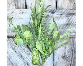 33" fern greenery bush, MIxed Greenery Bush, Every day bush, fern bush, craft supply, wreath supply, home decor, greenery, floral bush