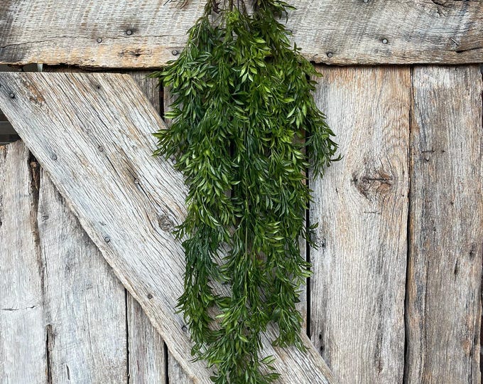 42" Hanging Greenery Leaves Bush, Greenery Bush, Artificial Greenery, Greenery for Wreath, Wreath Supply, Floral Supply, Hanging Bush, 15731