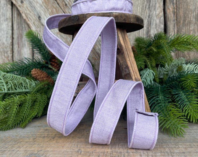 1” Lavender Ribbon, Farrisilk ribbon, wired ribbon, Shabby Silk Ribbon, Lavender Ribbon, Christmas ribbon, Narrow Ribbon, RK114-70