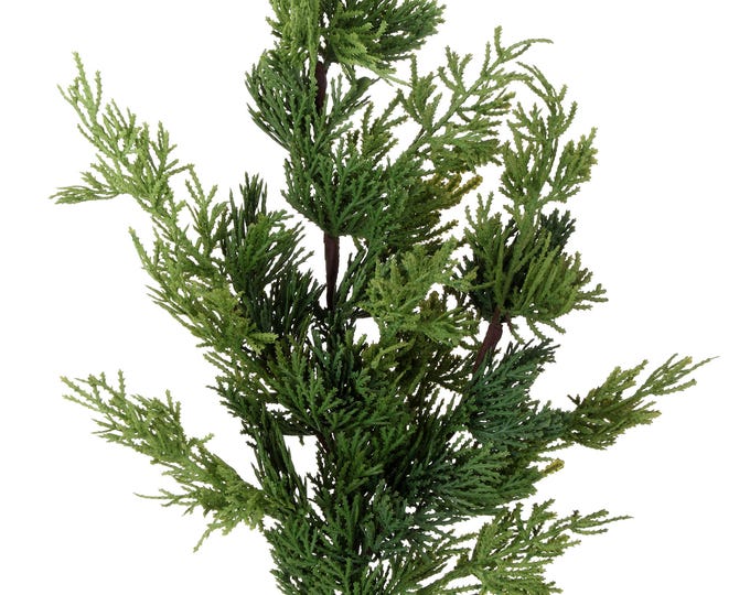 24" Cedar Spray, Christmas Cedar Spray, Christmas Greenery spray, Artificial Cedar, Natural Greenery for Christmas