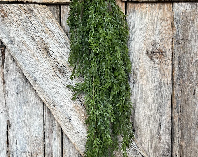 42" Hanging Greenery Leaves Bush, Greenery Bush, Artificial Greenery, Greenery for Wreath, Wreath Supply, Floral Supply, Hanging Bush, 15781