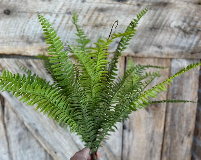 22" Real Touch Fern Bush Greenery, UV PRotected Fern Bush, Greenery Bush, Plastic Greenery Bush, 84822-UV