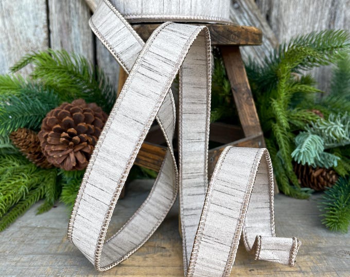 1” Champagne Gold Ribbon, Farrisilk ribbon, Shimmering Silk ribbon, Christmas Ribbon, RK879-93