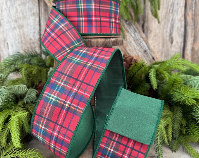 2.5" Traditional CHristmas Plaid Ribbon