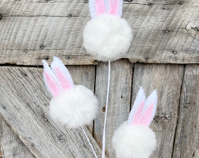 Easter Bunny Spray, 30" Easter Bunny Floral Spray, Easter Decor, Easter Vase Filler, Easter Wreath Supply, Bunny Ears Spray, Bunny Ears