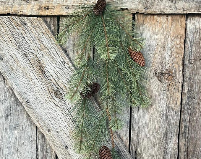 30" Long Needle Hanging Swag, Pine Swag, Christmas Pine Swag, Artificial Pine Swag, Christmas Swag, Christmas Front Door, XX9366