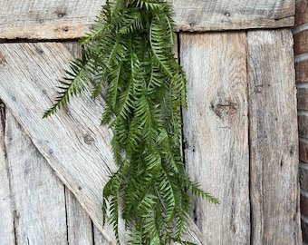 42" Hanging Greenery Fern, Fern Greenery Bush, Artificial Greenery, Greenery for Wreath, Wreath Supply, Floral Supply, Hanging Bush, 15771