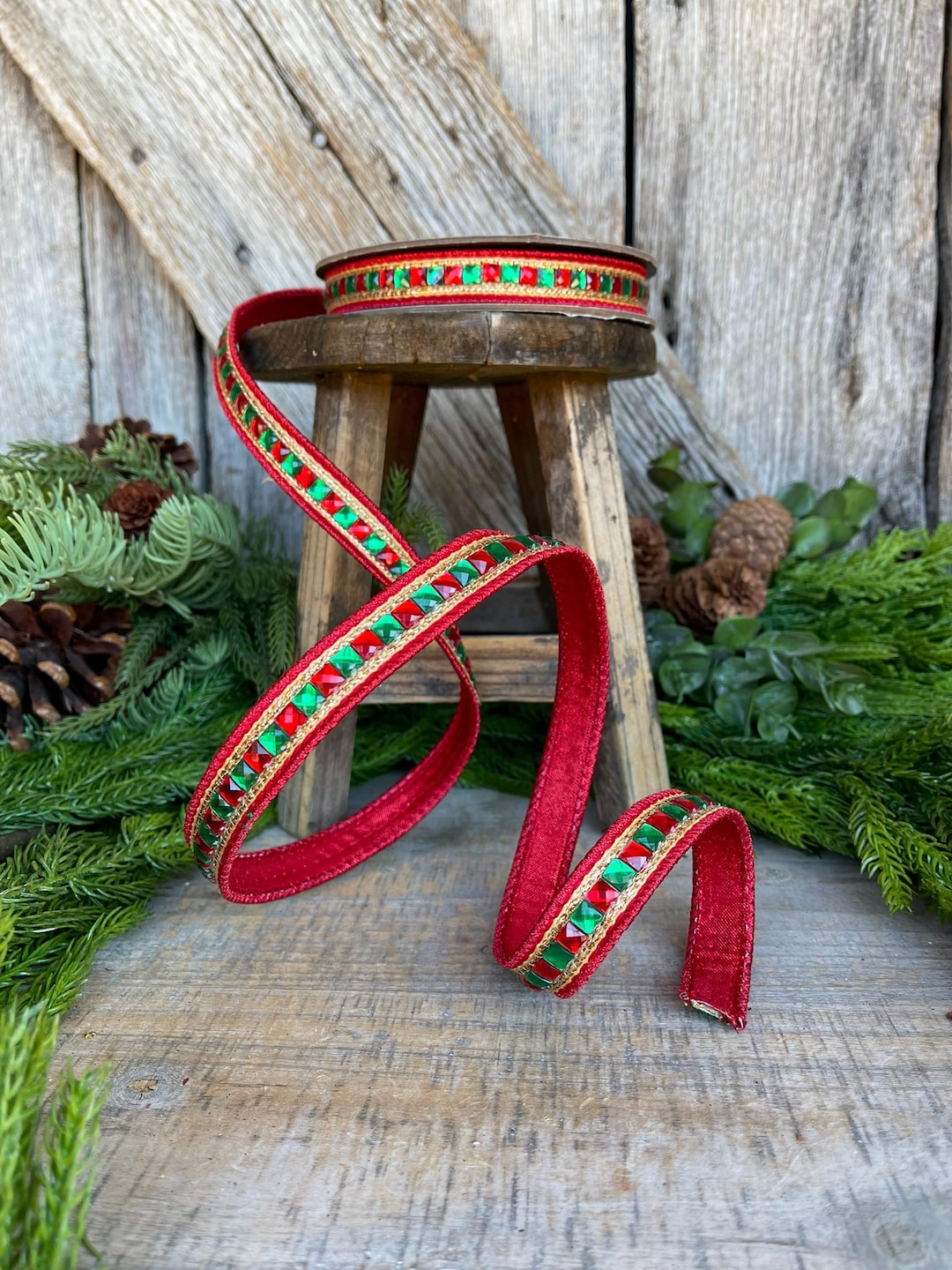 Jewled Ribbon 7/8