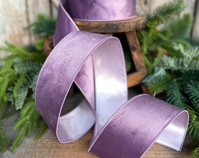 2.5" Lavender Purple Velvet Ribbon