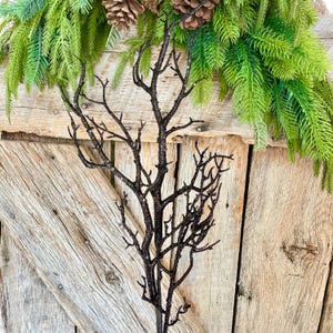 31&quot; Black Glitter Twig Halloween Spray, Black Spray, Halloween Floral Stem, Halloween Spray, Picks and Stems, Black Glitter Spray, 57266BK